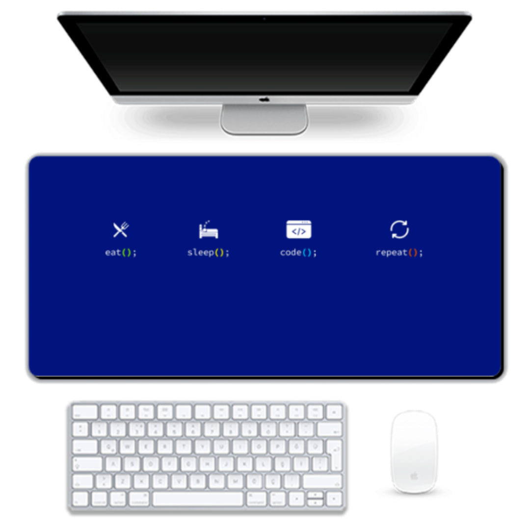 Gaming Pad - Eat Sleep Code Repeat - 6 Color Option