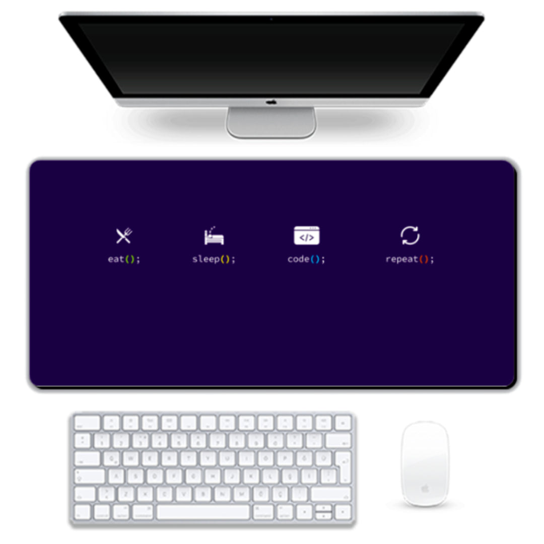 Gaming Pad - Eat Sleep Code Repeat - 6 Color Option