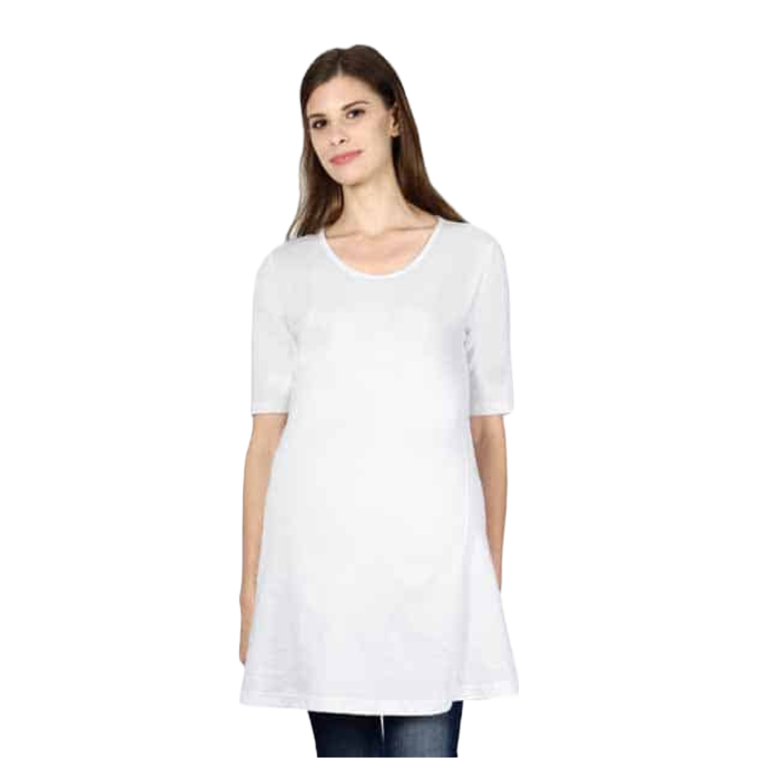 Women's Maternity T-shirt - White (Plain)