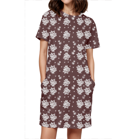 Printed T-shirt Dress #CJ003