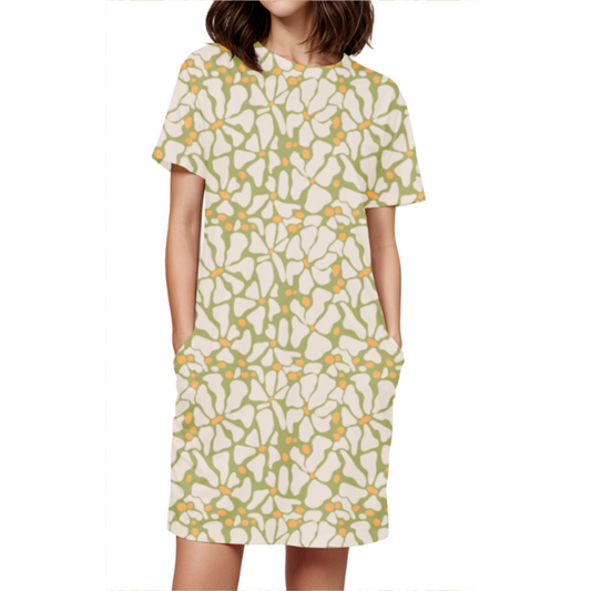 Printed T-shirt Dress #CJ007