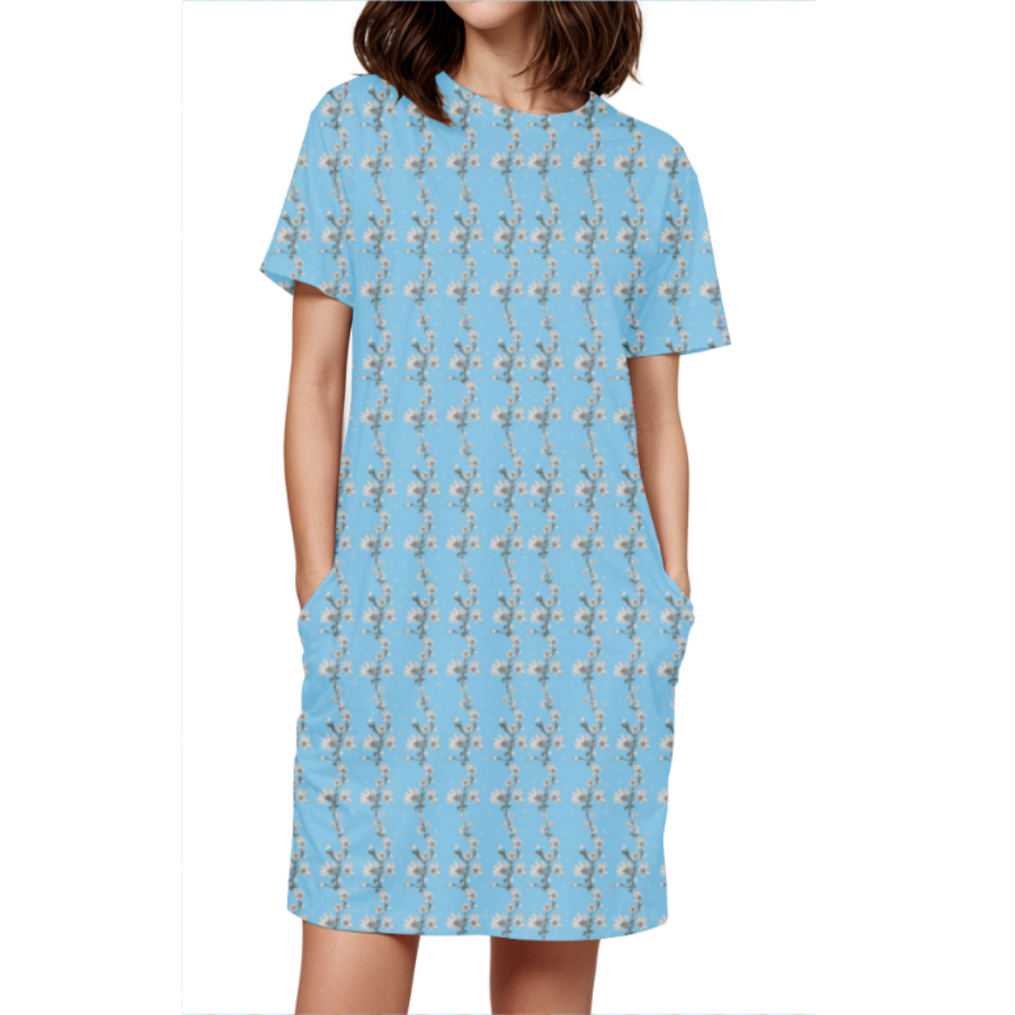 Printed T-shirt Dress #CJ013