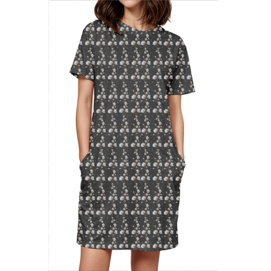 Printed T-shirt Dress #CJ014