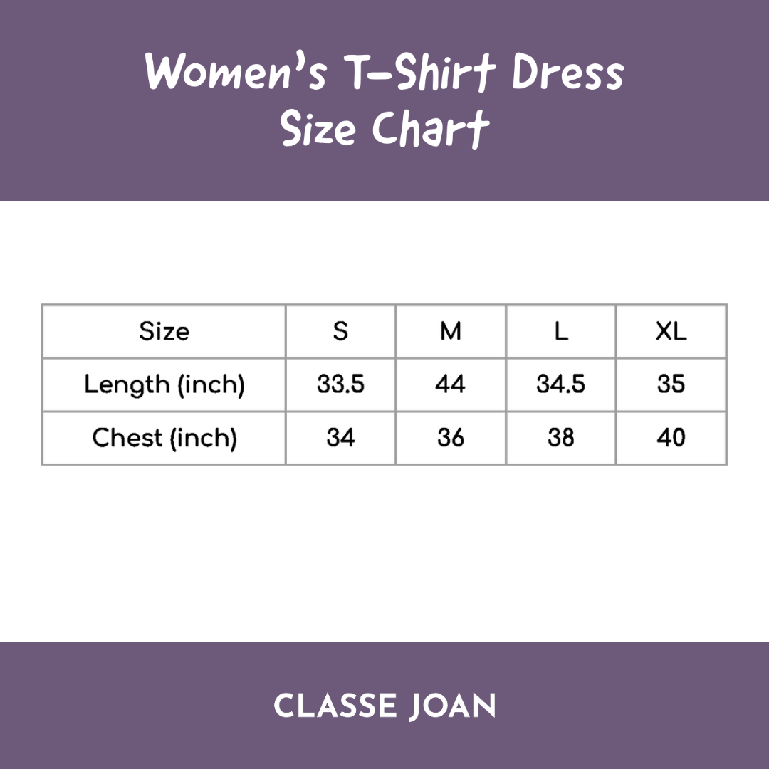 Women's T-shirt Dress - Red (Plain)