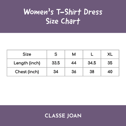 Women's T-shirt Dress - Red (Plain)