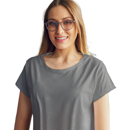 Women's T-shirt - Charcoal Melange (Plain)