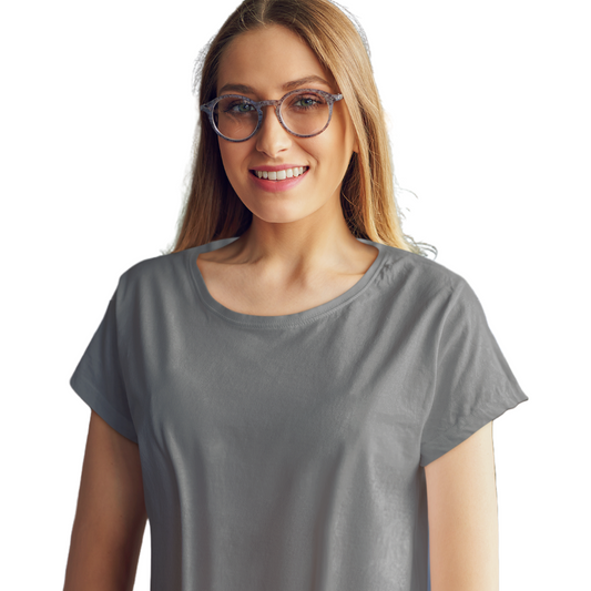 Women's T-shirt - Charcoal Melange (Plain)
