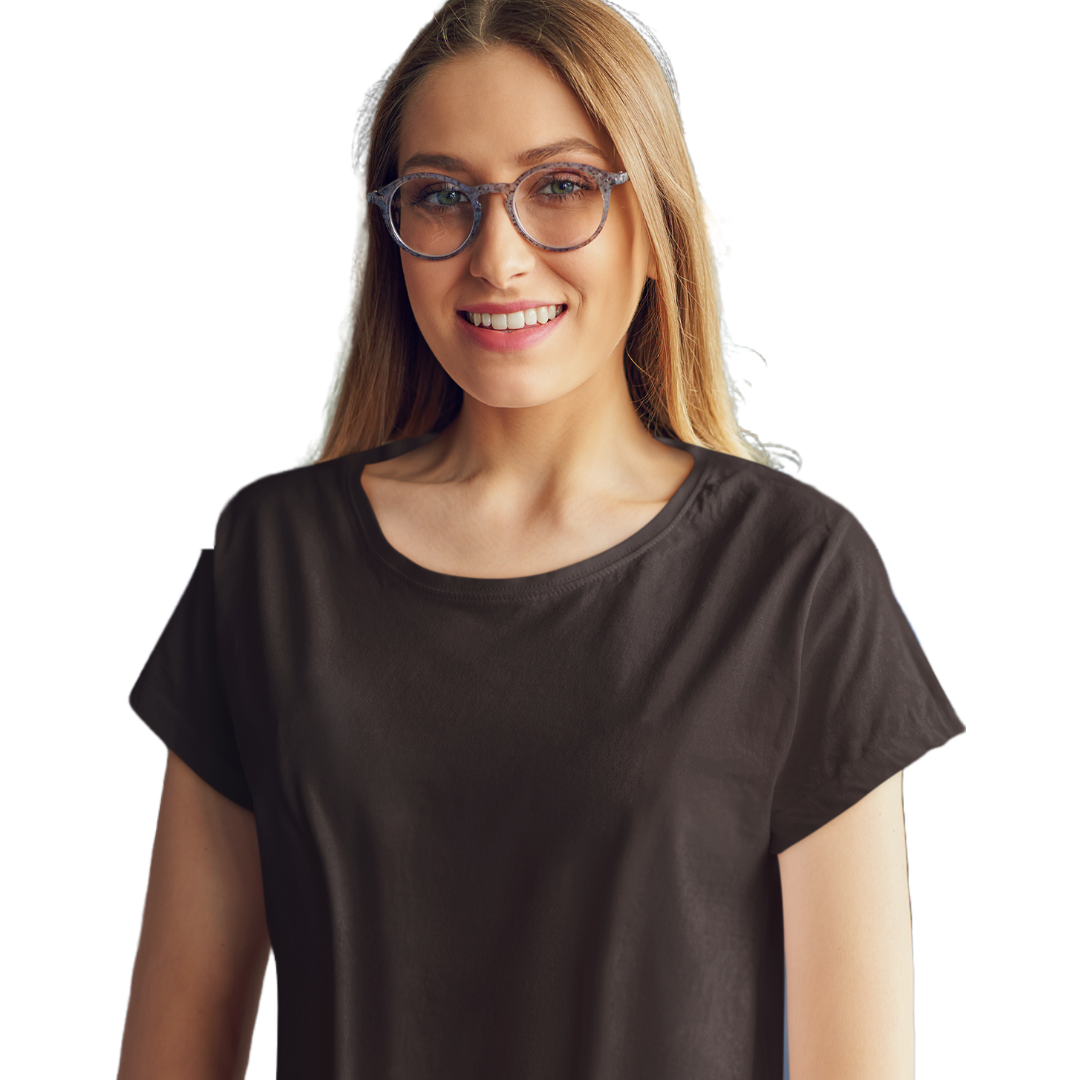 Women's T-shirt - Coffee Brown (Plain)