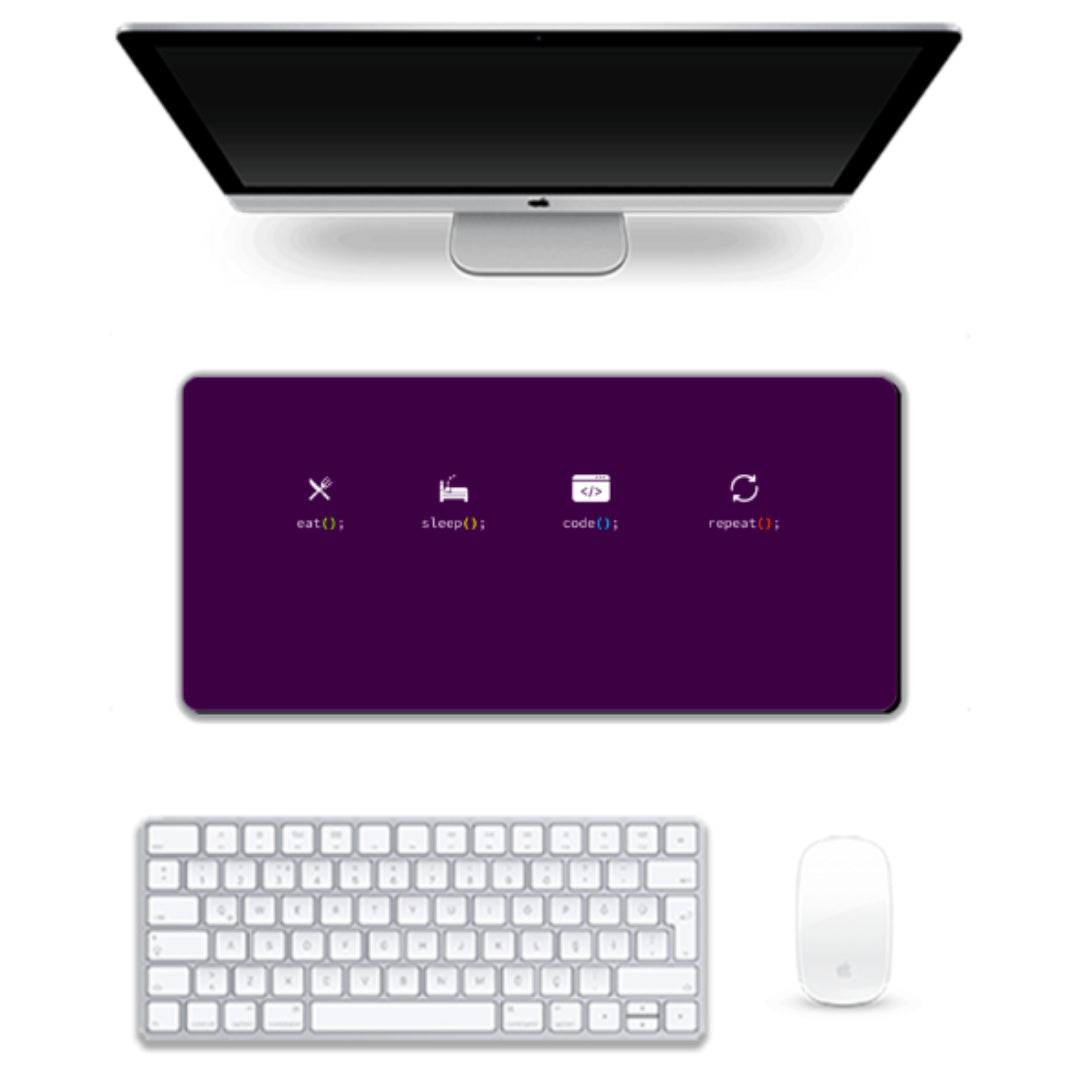 Gaming Pad - Eat Sleep Code Repeat - 6 Color Option