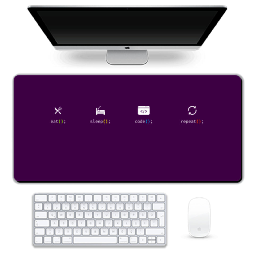Gaming Pad - Eat Sleep Code Repeat - 6 Color Option
