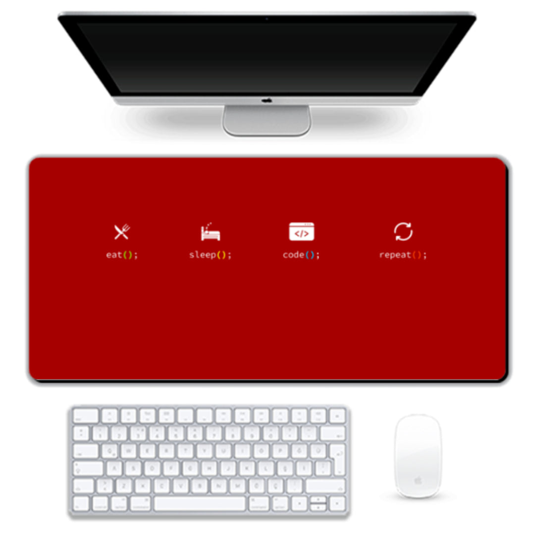 Gaming Pad - Eat Sleep Code Repeat - 6 Color Option