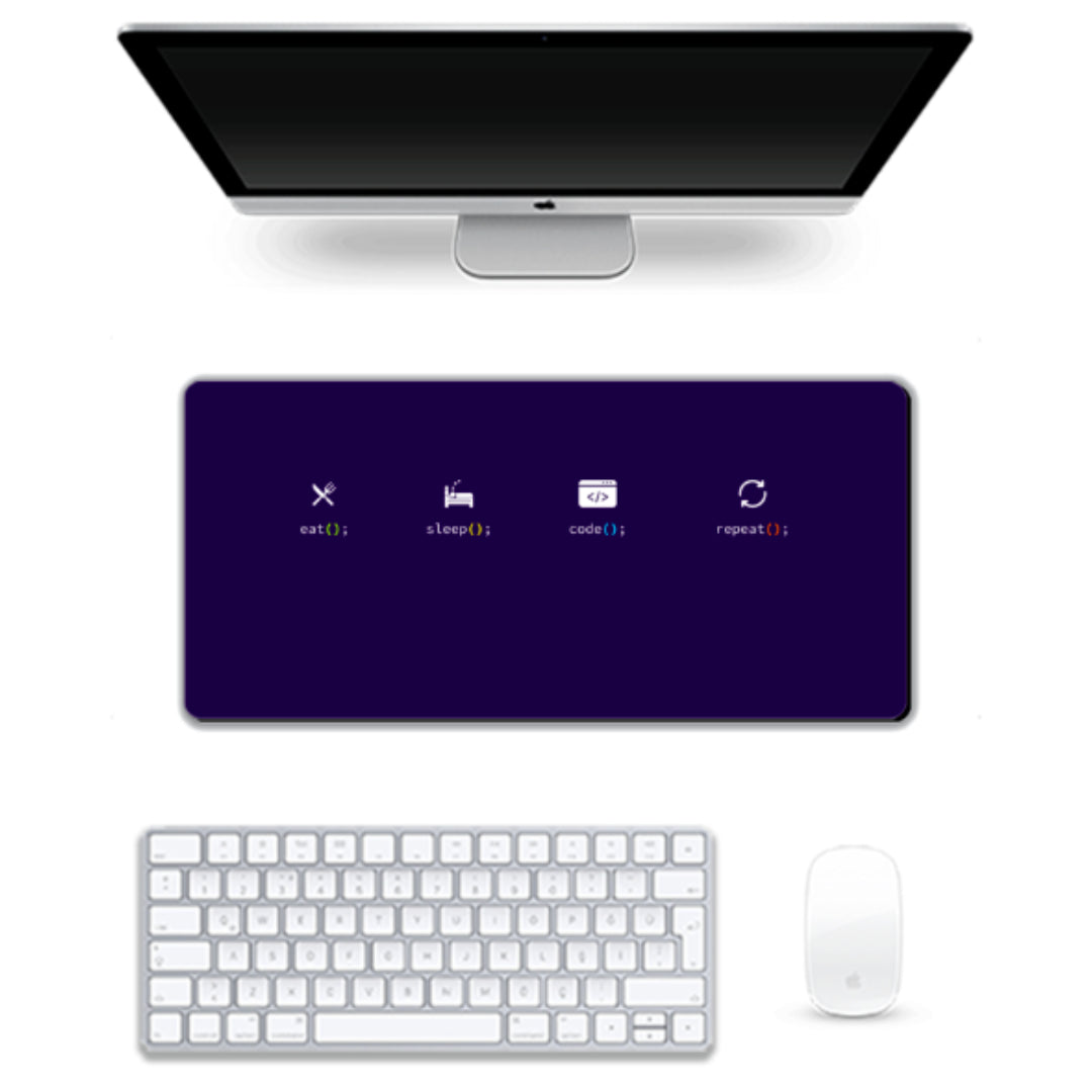 Gaming Pad - Eat Sleep Code Repeat - 6 Color Option