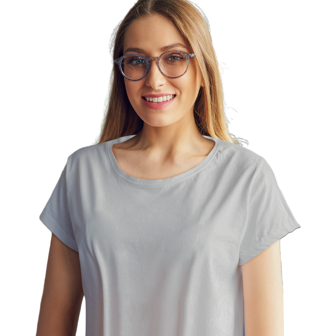 Women's T-shirt - Grey Melange (Plain)
