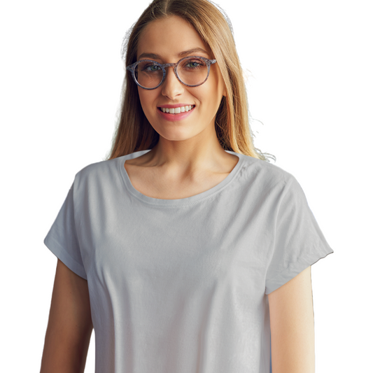 Women's T-shirt - Grey Melange (Plain)