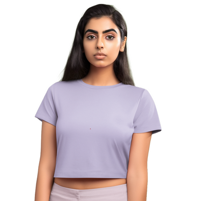 Women's Crop Top - Lavender (Plain)