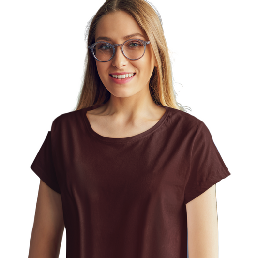 Women's T-shirt - Maroon (Plain)