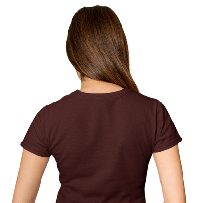 Women's T-shirt - Maroon (Plain)
