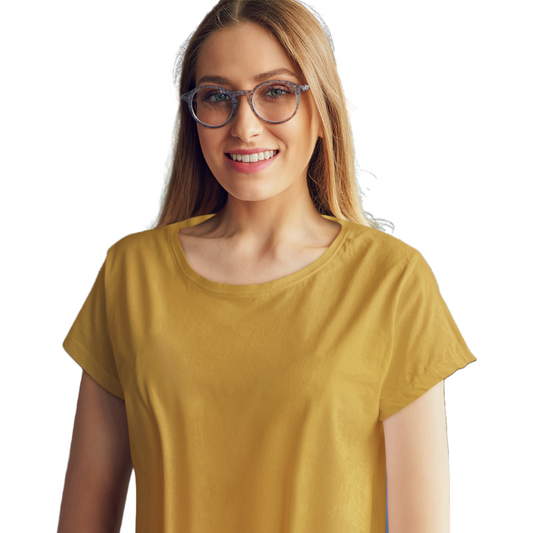 Women's T-shirt - Mustard Yellow (Plain)