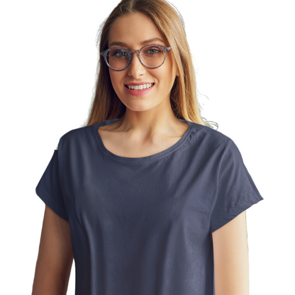 Women's T-shirt - Navy Blue (Plain)