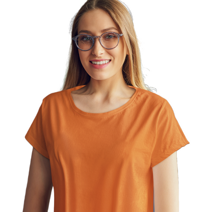 Women's T-shirt - Orange (Plain)