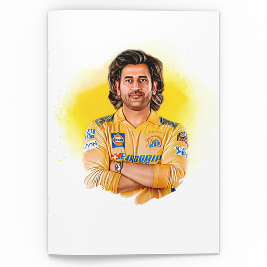 MS Dhoni - Chennai Super Kings - CSK - Minimal Poster