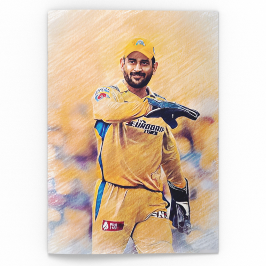 MS Dhoni #2 - Chennai Super Kings - CSK - Poster