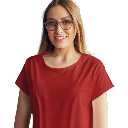 Women's T-shirt - Red (Plain)
