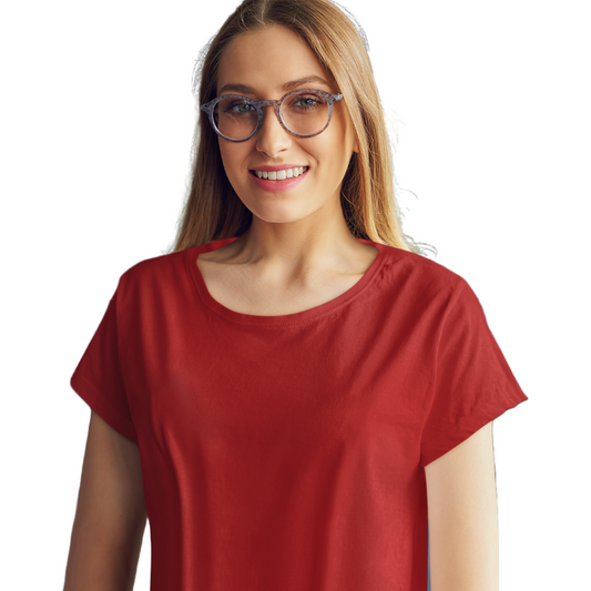 Women's T-shirt - Red (Plain)