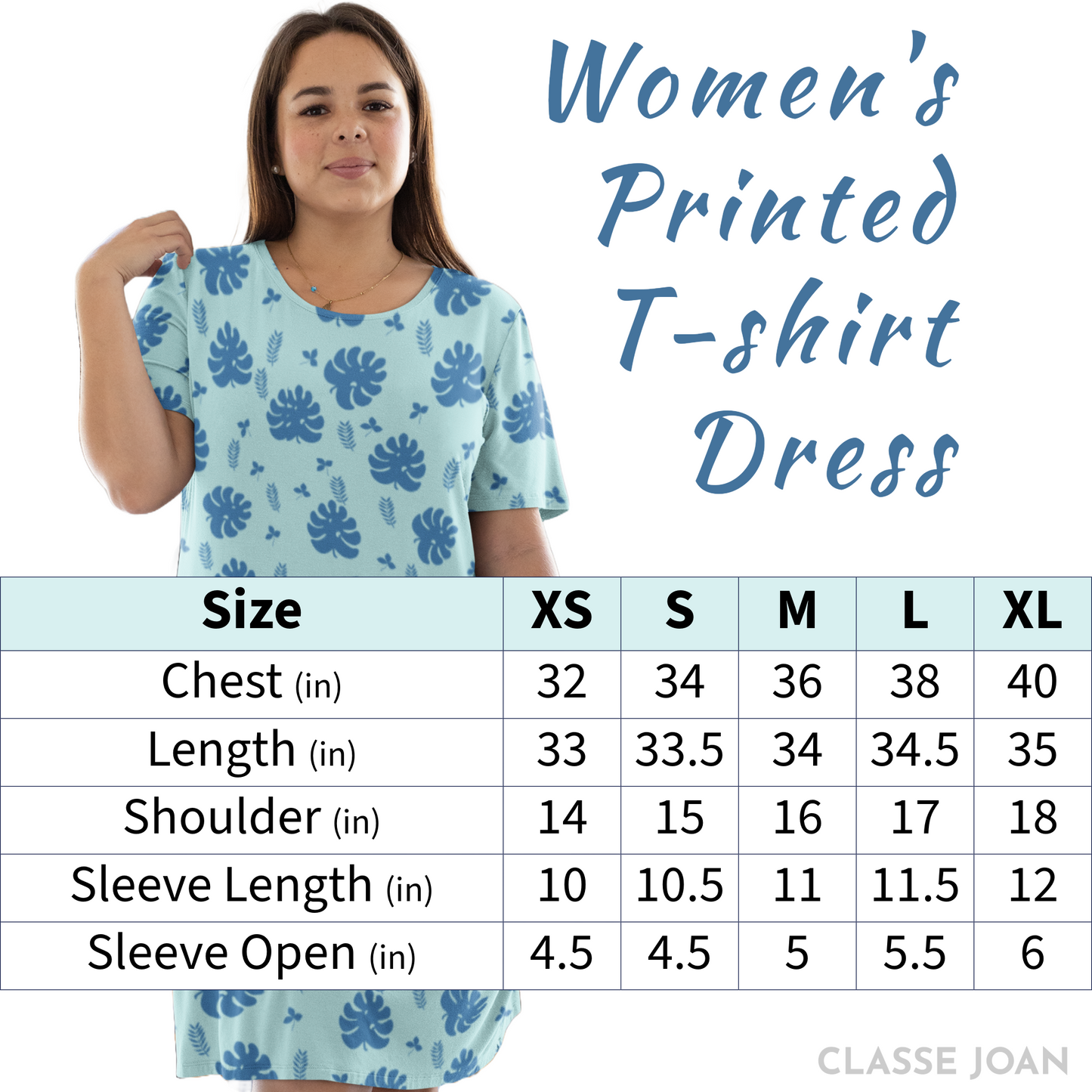 Printed T-shirt Dress #CJ003