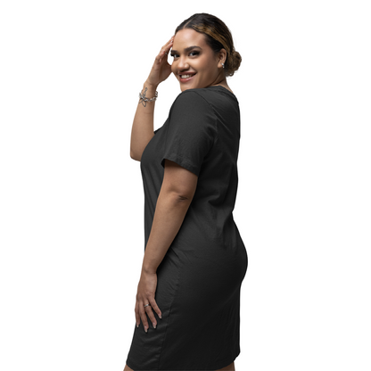 Women's T-shirt Dress - Black (Plain)
