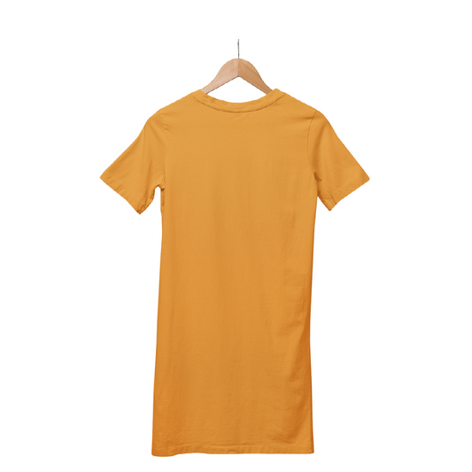 Mustard yellow tshirt dress deals