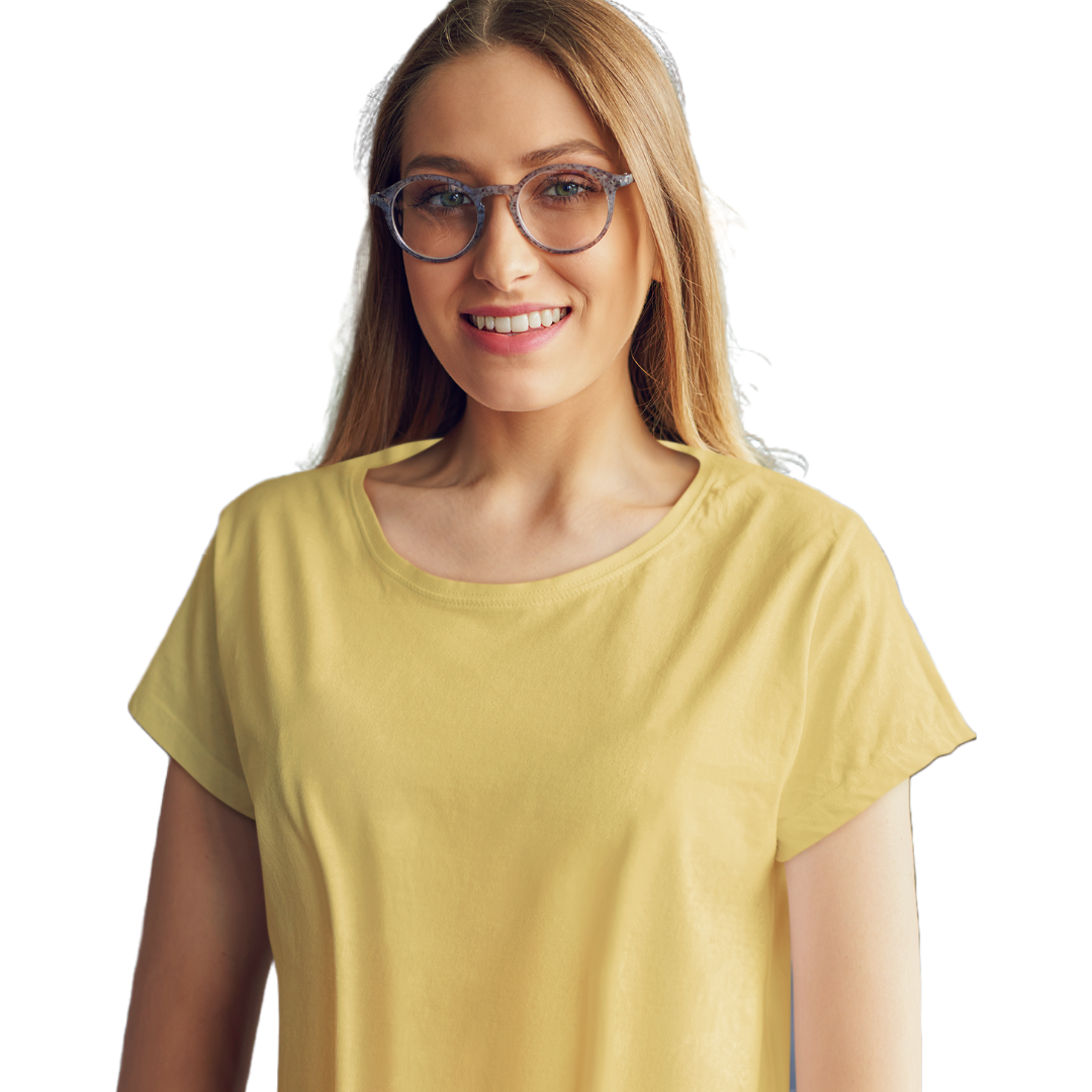 Women's T-shirt - Yellow (Plain)