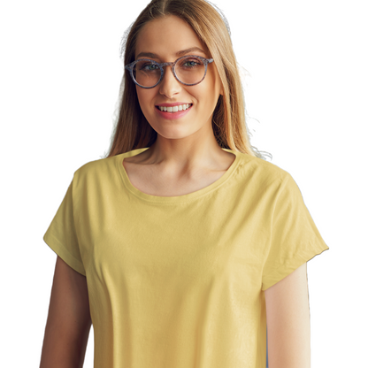 Women's T-shirt - Yellow (Plain)